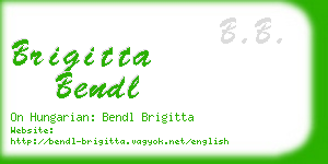 brigitta bendl business card